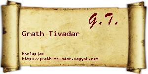Grath Tivadar névjegykártya